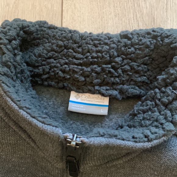 Columbia-  NWOT size  large Terpin point 11 gray Athletic sweater quarte… - Picture 4 of 13